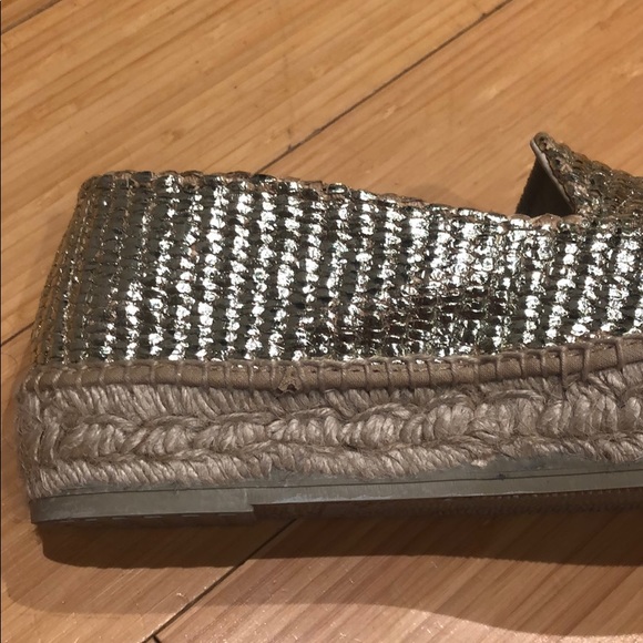 Metallic Gold Espadrilles - Picture 7 of 9